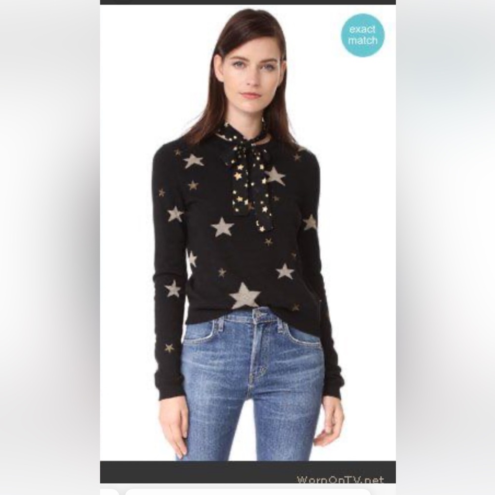Red Valentino star print jumper